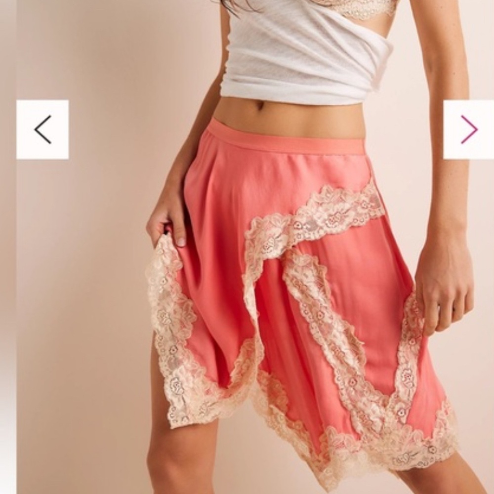 Free People Intimately Neon Nights Half Slip in Shell Pink Women’s S/M